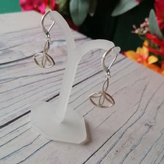 Small Solid Silver Sacred Geometry Earrings