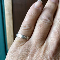 Sterling Silver 'Semper Fidelis' Posey Ring