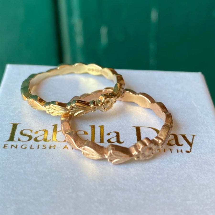 Solid Gold Tudor Rose Ring